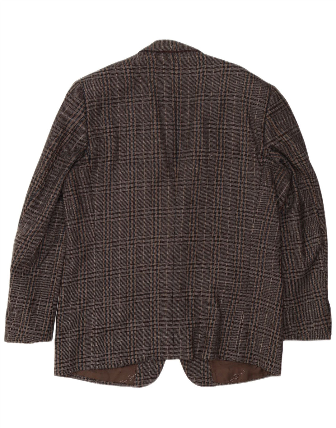 Jachetă Blazer pentru bărbați Pierre Cardin cu 2 nasturi UK 40 Mare maro Houndstooth