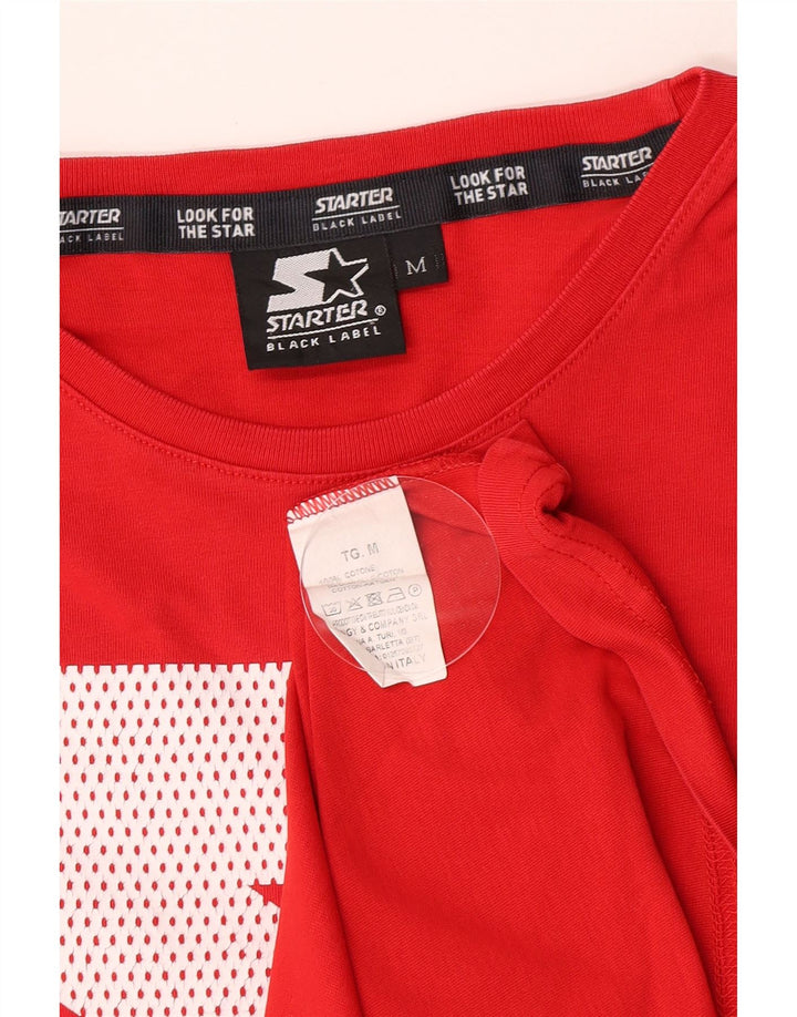 Tricou grafic pentru bărbați Starter Top Bumbac Roșu Mediu