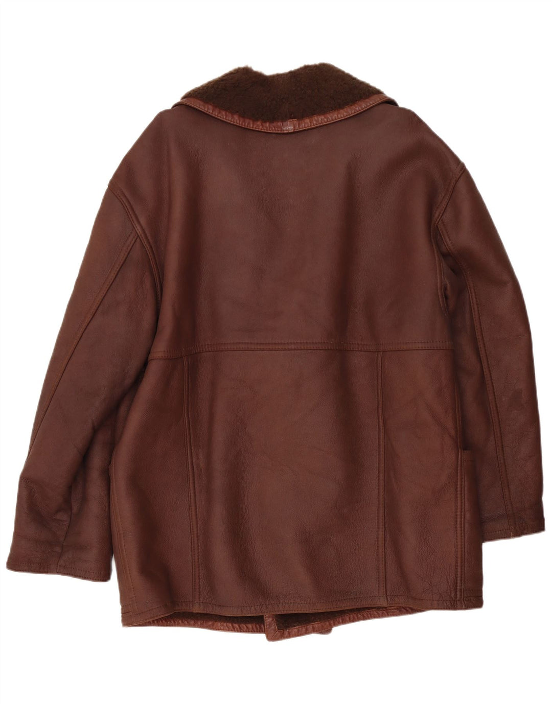 RUFF0 Jachetă din shearling pentru bărbați UK 40 Maro mare