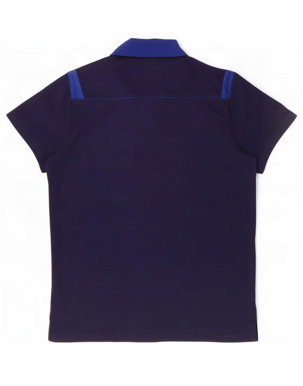 Tricou polo Adidas Climalite pentru bărbați, mare, albastru, bumbac color bloc