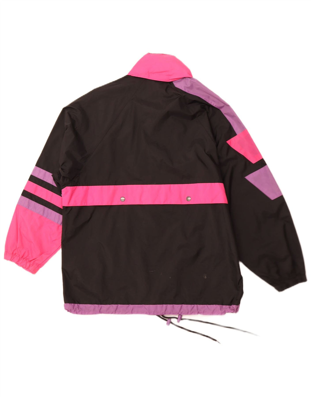 RODEO Jachetă Anorak cu glugă pentru bărbați UK 36 Mic Negru Colorblock Nylon