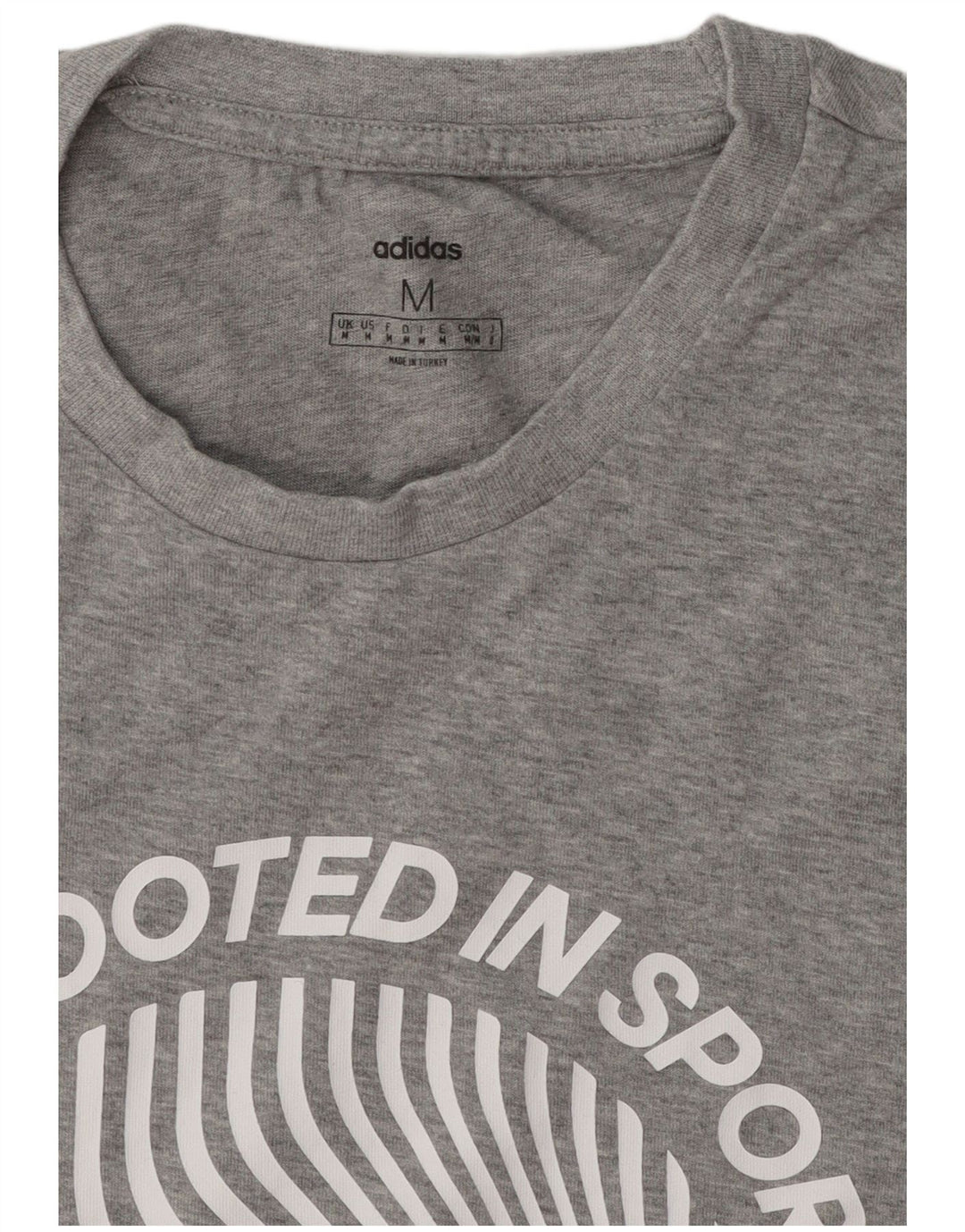Tricou grafic pentru bărbați Adidas Top Medium Gri Flecked
