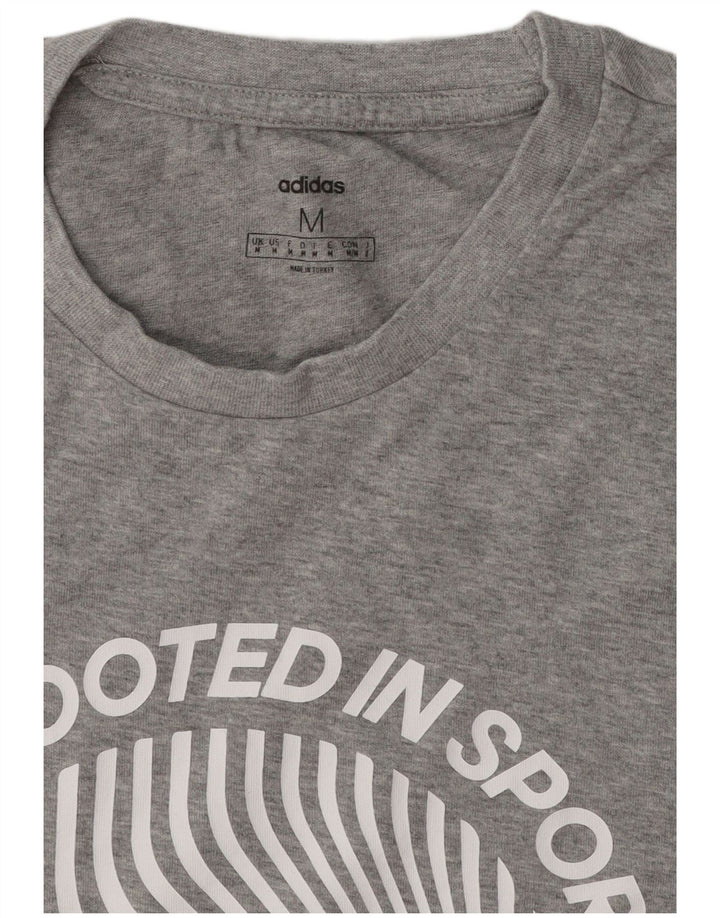 Tricou grafic pentru bărbați Adidas Top Medium Gri Flecked