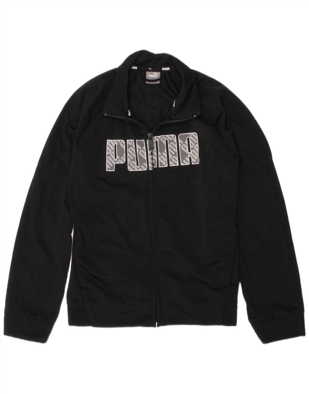 Trening cu grafic Puma Boys Top 9-10 ani poliester negru