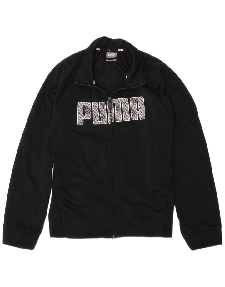 Trening cu grafic Puma Boys Top 9-10 ani poliester negru