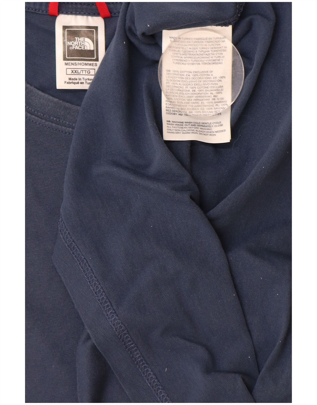 Tricou grafic pentru bărbați THE NORTH FACE Top 2XL bumbac bleumarin