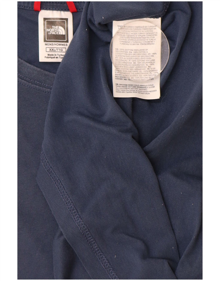 Tricou grafic pentru bărbați THE NORTH FACE Top 2XL bumbac bleumarin