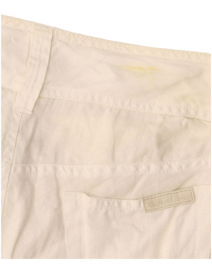 Fusta A-Line pentru femei Marlboro Classics EU 42 Large W30 White Linen