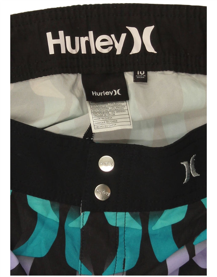 Pantaloni scurți casual Hurley pentru femei US 10 Large W34 Multicolor Geometric