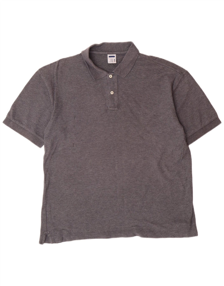 Tricou polo pentru bărbați FILA IT 48 Bumbac gri mic