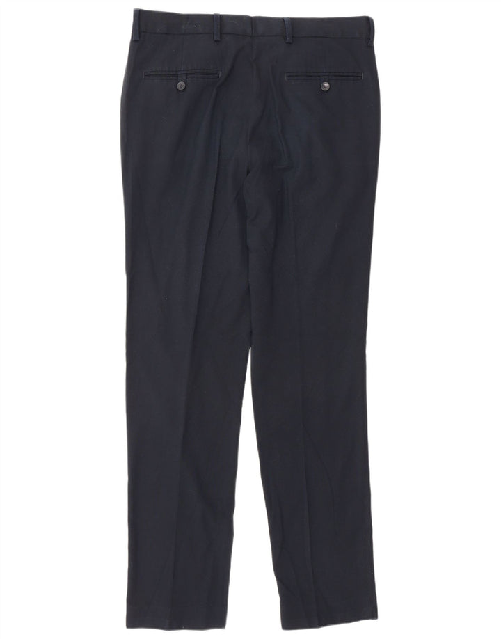 Pantaloni chino subțiri pentru bărbați Marks & Spencer L32 L30 poliester bleumarin