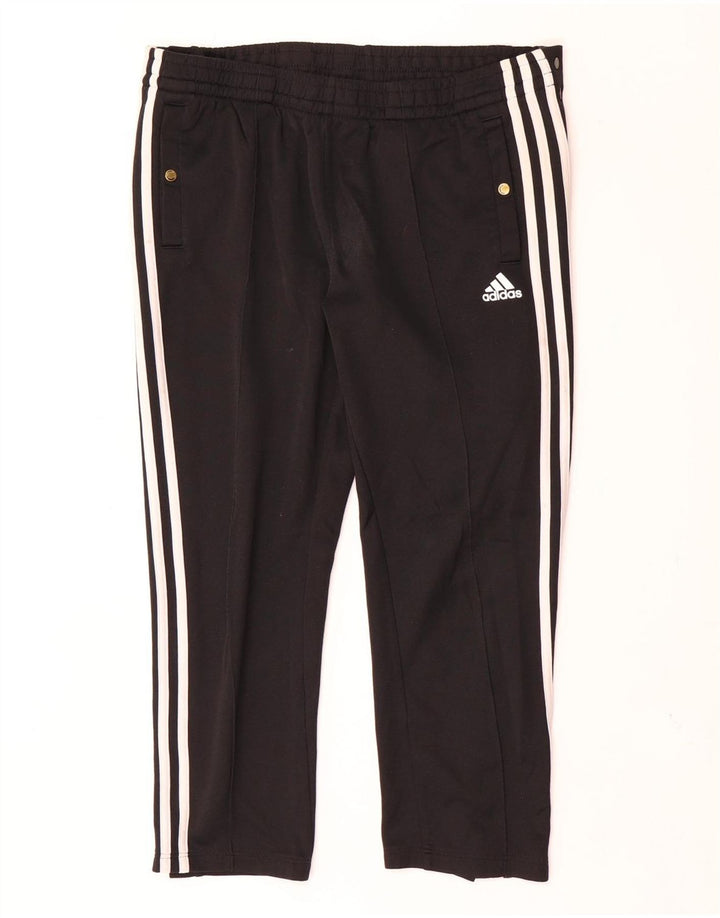 Pantaloni de trening Adidas Crop pentru femei UK 12/14 Poliester mediu negru