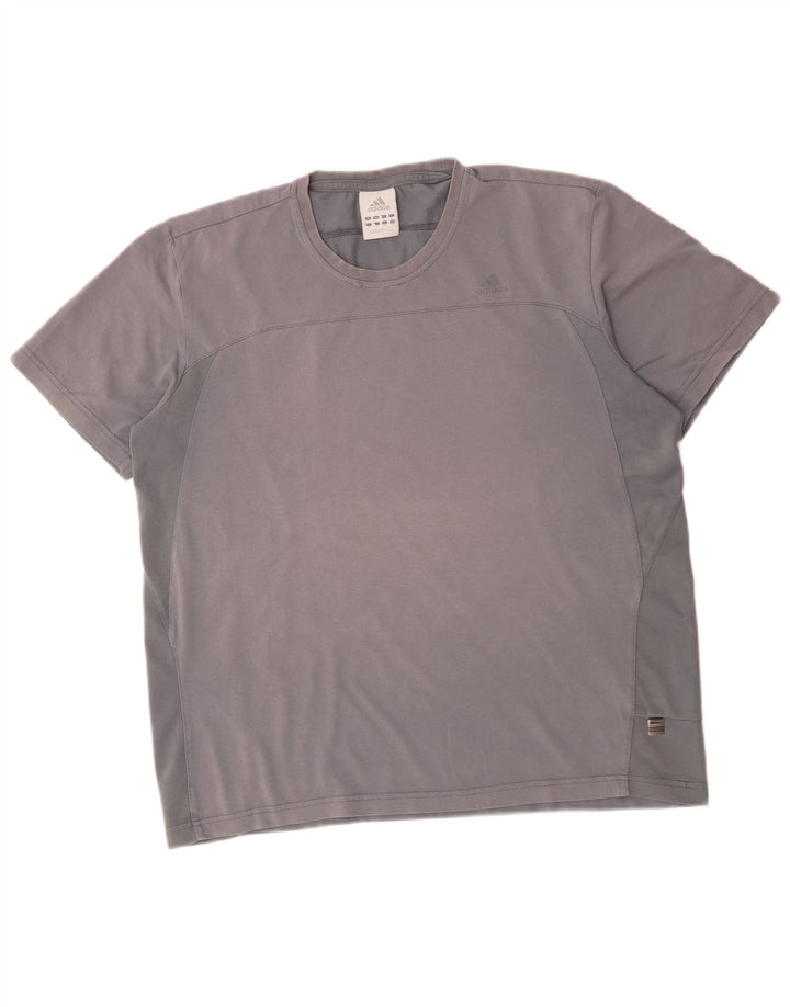 Tricou pentru bărbați Adidas Top mare bumbac gri