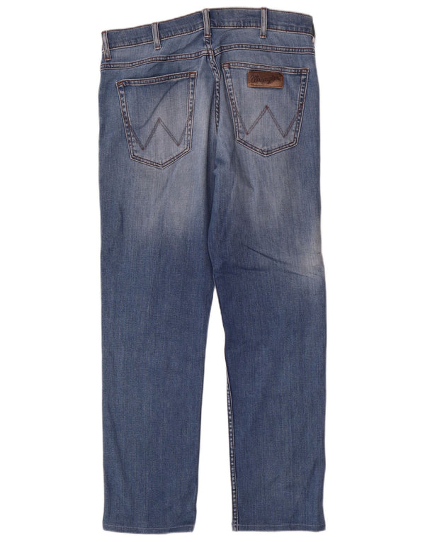 Blugi drepte Wrangler pentru bărbați Greensboro W32 L28 Bumbac albastru