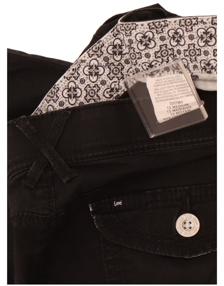 Bermude LEE pentru femei Cargo US 12 Large W32 Bumbac negru