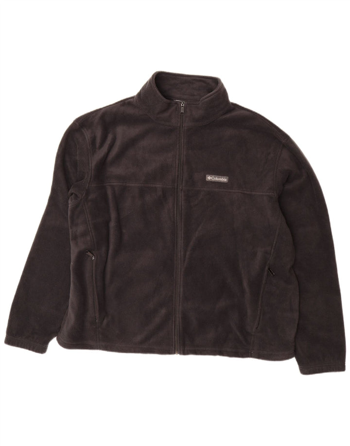 Jachetă din lână COLUMBIA pentru bărbați UK 44 2XL Poliester negru