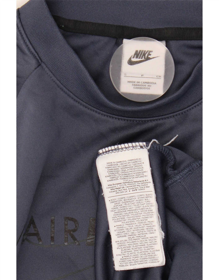 Hanorac grafic pentru bărbați Nike Pulover mic, albastru bleumarin, poliester color bloc