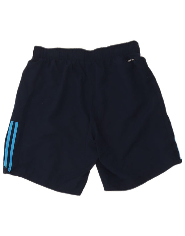 Pantaloni scurți sport adidas Climalite pentru bărbați, poliester mediu albastru