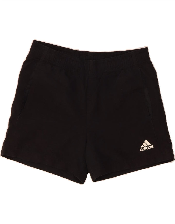 ADIDAS Womens Sport Shorts UK 12 Medium  Black Vintage Adidas and Second-Hand Adidas from Messina Hembry 