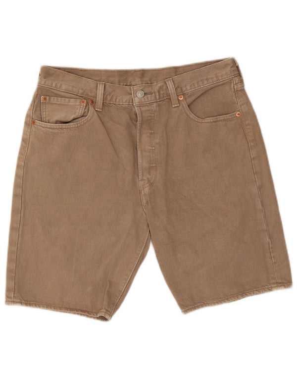 Pantaloni scurți Levi's 501 Denim W32 Medium Beige Bumbac