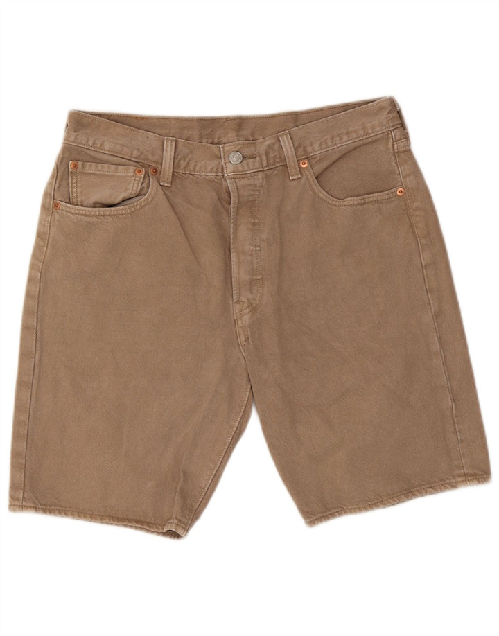 Pantaloni scurți Levi's 501 Denim W32 Medium Beige Bumbac
