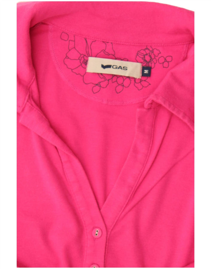 Tricou polo Gas pentru femei UK 12 Roz mediu