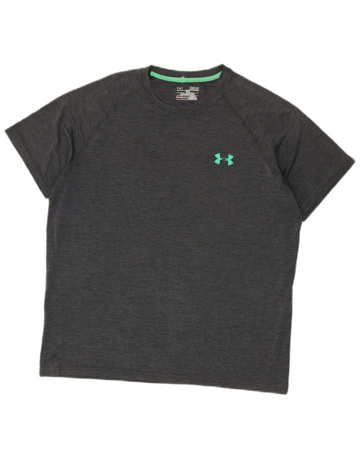 Tricou pentru bărbați UNDER ARMOUR Heat Gear Top Medium Gri Flecked