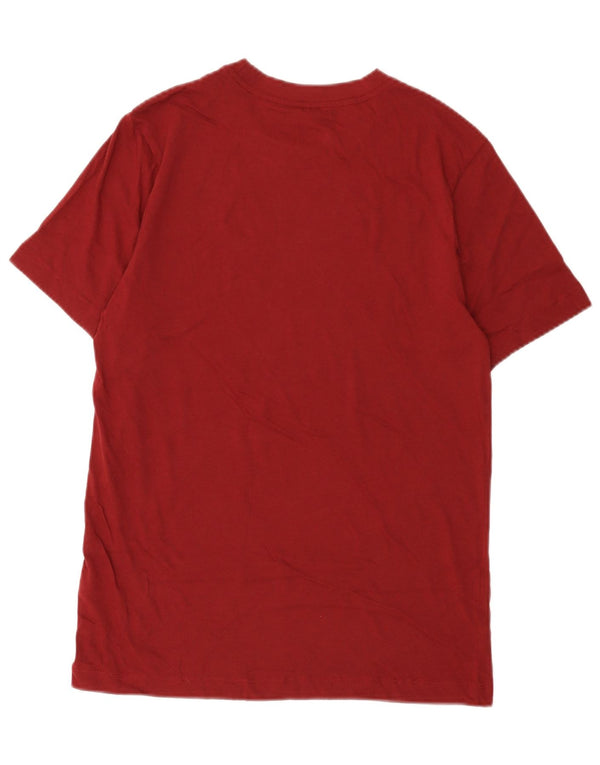 Tricou grafic Nike pentru bărbați Top mic din bumbac burgundă