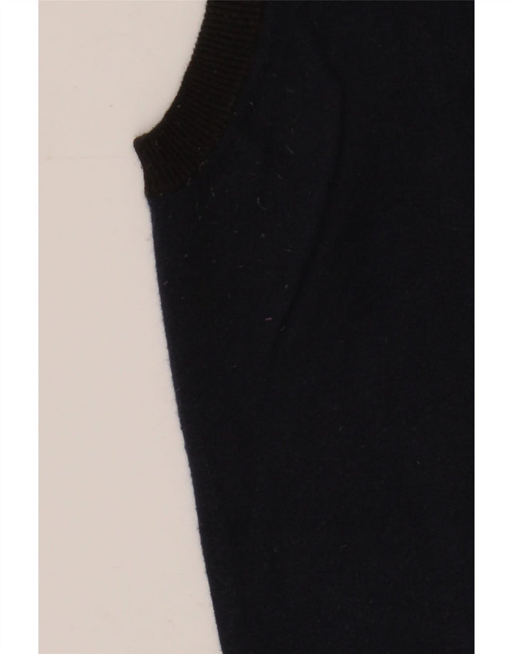 Pulover cardigan fără mâneci pentru bărbați Gas Bumbac bleumarin mediu