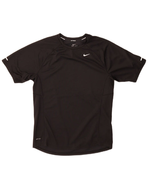 Tricou Nike Dri Fit pentru bărbați Top Mediu Negru Poliester
