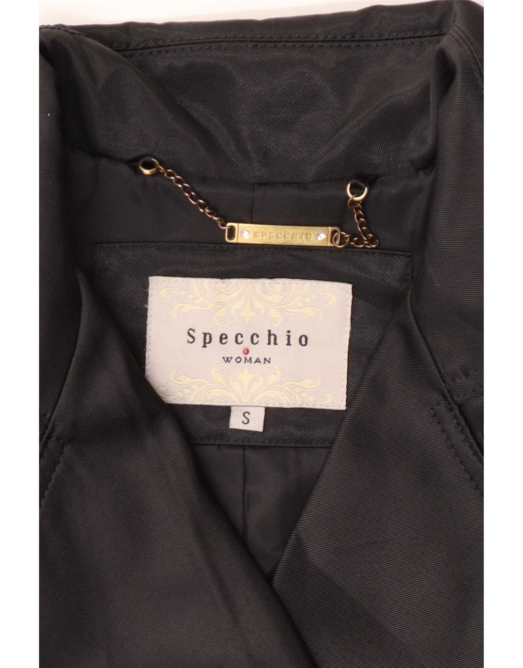 Trenci pentru femei Specchio UK 10 Poliester negru mic