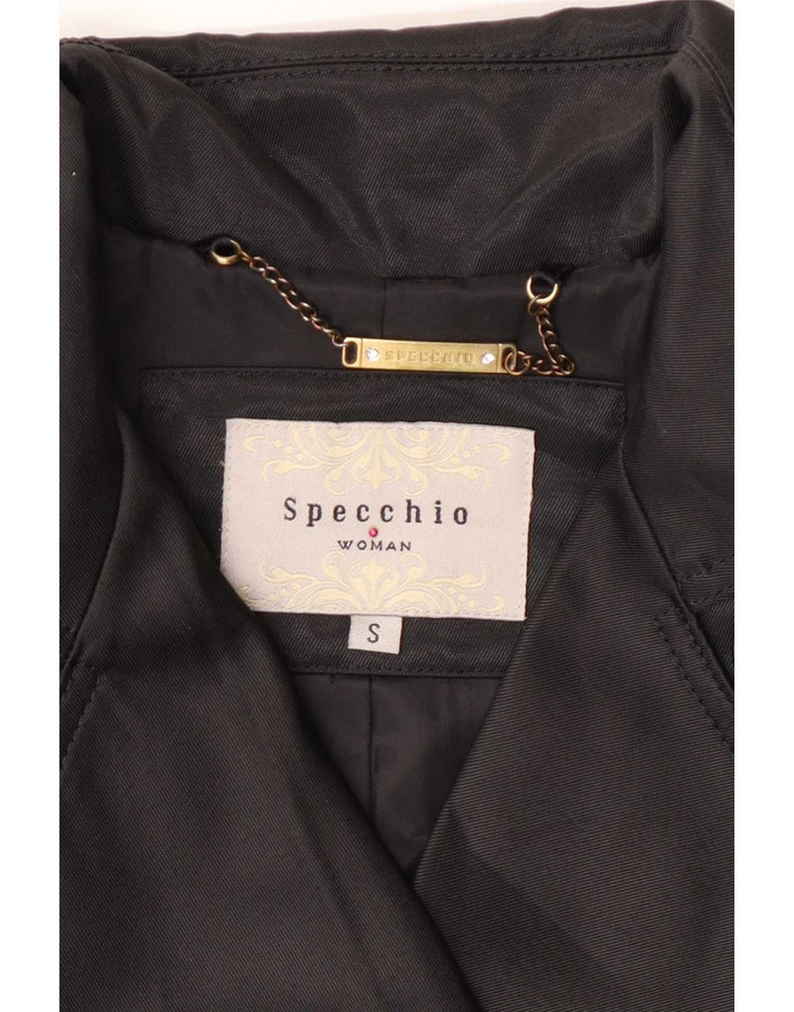 Trenci pentru femei Specchio UK 10 Poliester negru mic