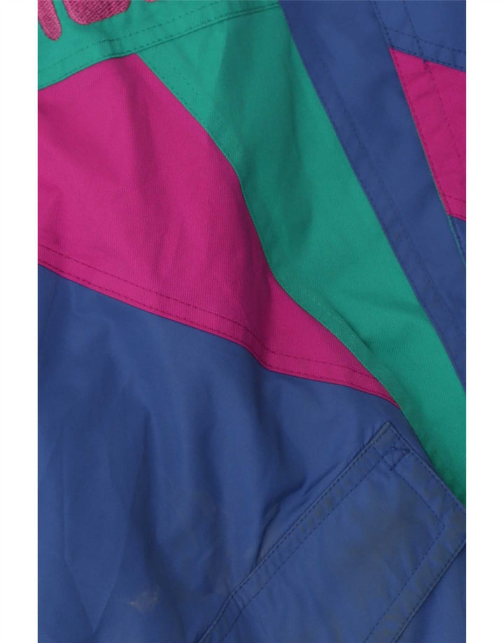 Jachetă de schi pentru bărbați Fila Graphic cu glugă UK 40 Medium Blue Colorblock Poliester