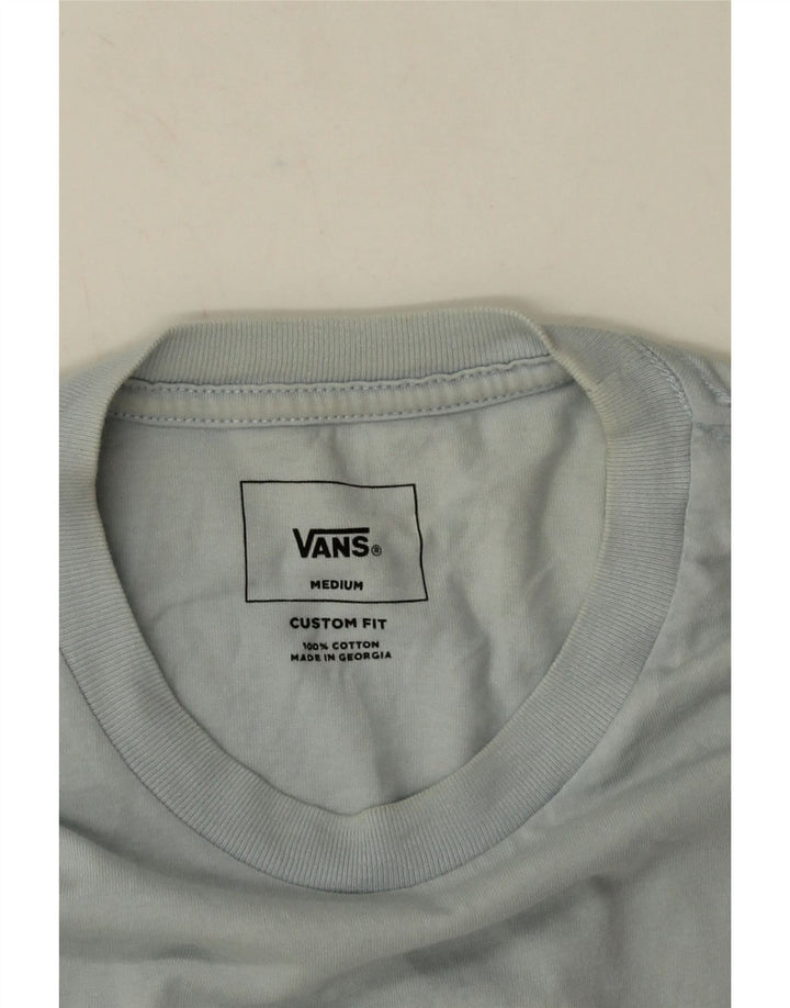 Tricou grafic personalizat Vans pentru bărbați Top din bumbac albastru mediu