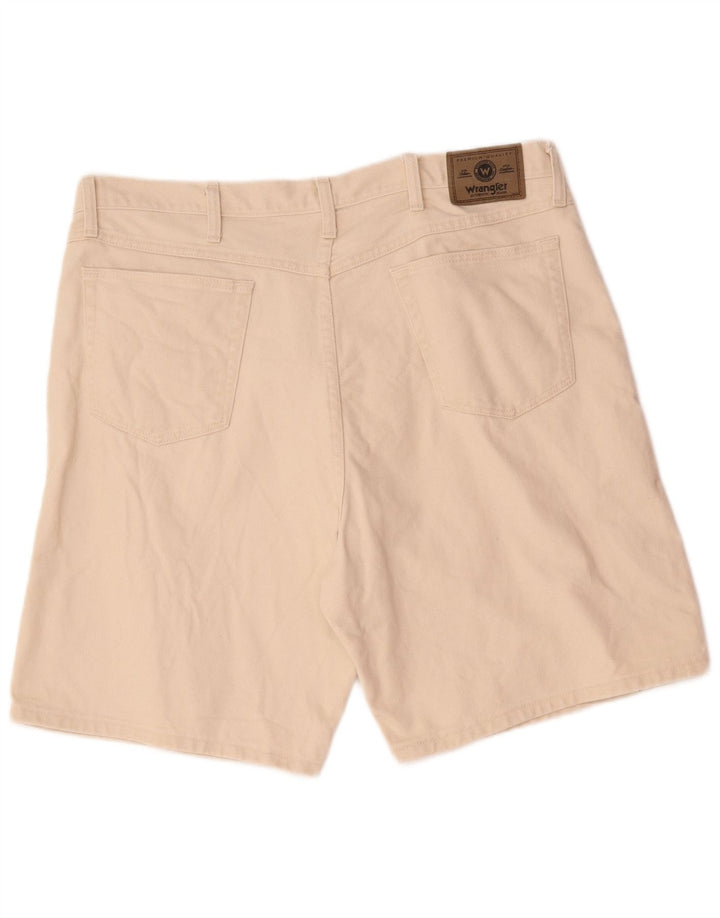 Pantaloni scurți din blugi pentru bărbați Wrangler W40 XL, bumbac, bej