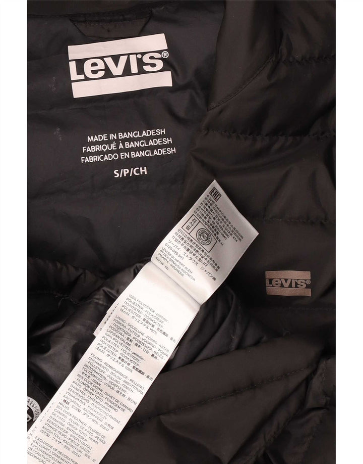 Jachetă căptușită pentru bărbați Levi's, poliester negru mic