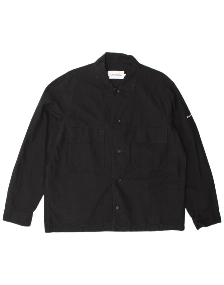 Cămașă pentru bărbați Calvin Klein XL, bumbac negru