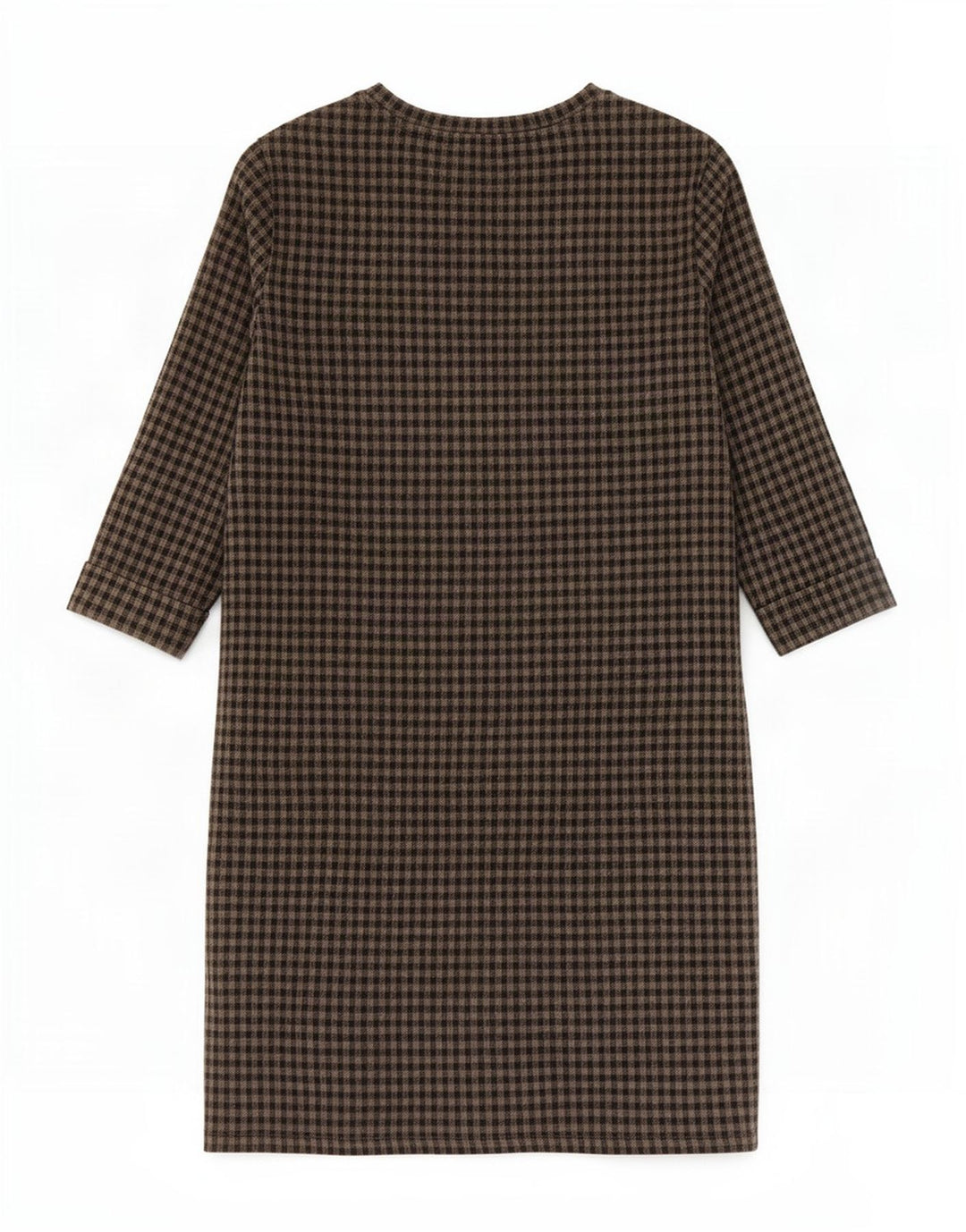 Rochie schimbătoare pentru femei Marks & Spencer, cu mâneci 3/4, UK 10, gri mic, vichy