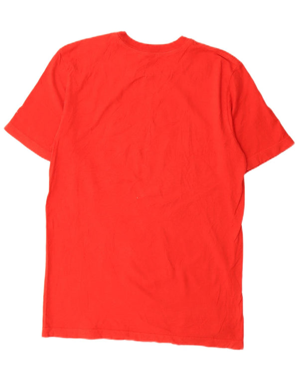 Tricou grafic Nike pentru bărbați, cu croiala standard, Top mic, roșu, bumbac