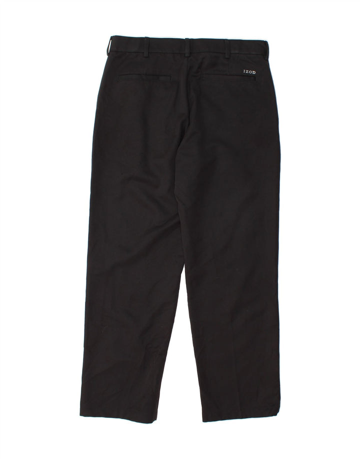 IZOD Mens Golf Classic Fit Suit Trousers W32 L27 Black Polyester Vintage Izod and Second-Hand Izod from Messina Hembry 