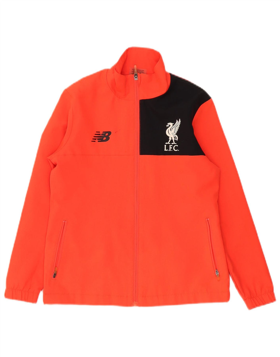 Jachetă de trening New Balance Liverpool pentru băieți 11-12 ani portocaliu mediu