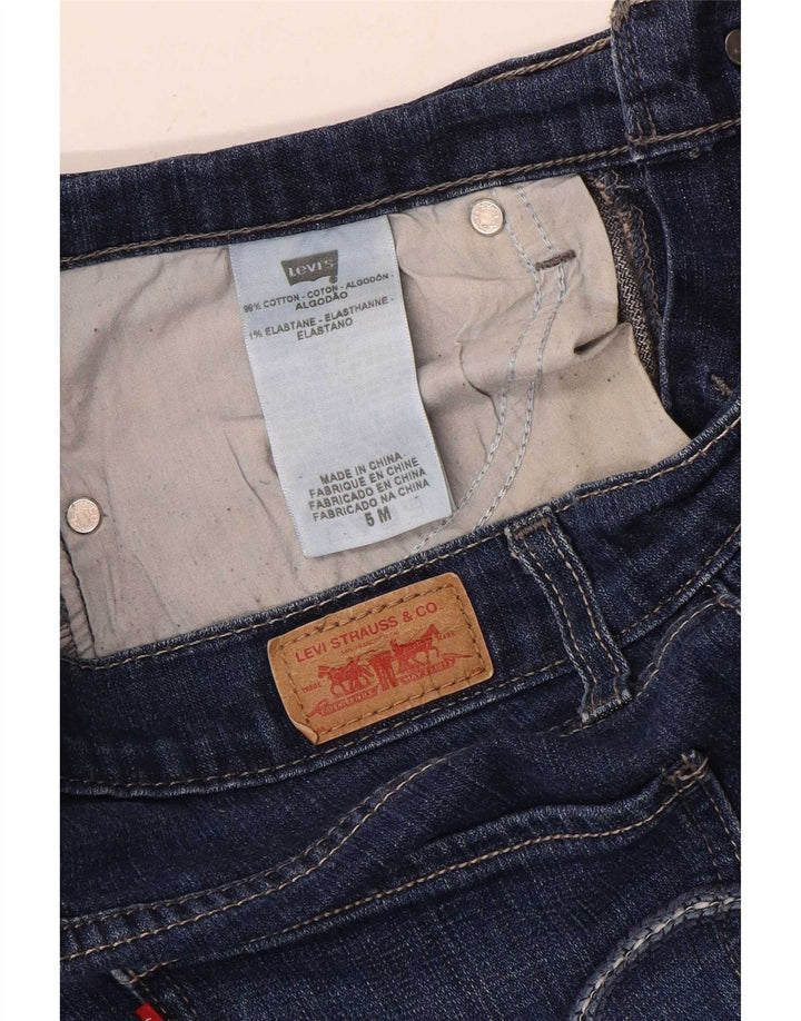 Jeans Levi's 524 cu talie joasă pentru femei US 5 Medium W30 L32 Bumbac albastru