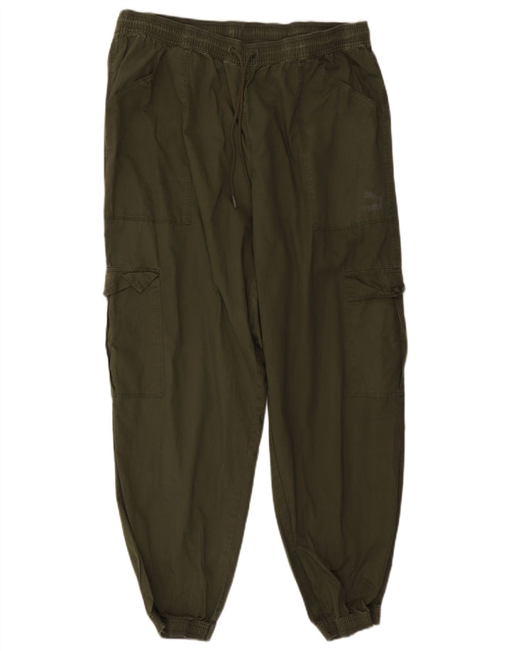 Pantaloni cargo PUMA pentru bărbați, XL W38 L28, bumbac kaki