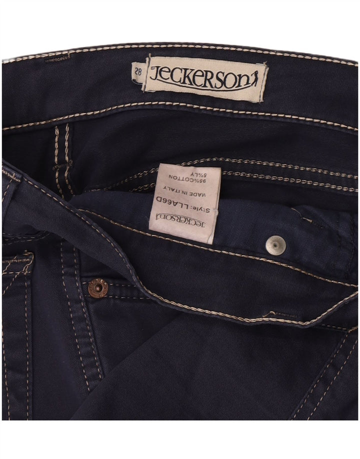 Pantaloni casual pentru femei Jeckerson Bootcut W28 L33 Bumbac bleumarin