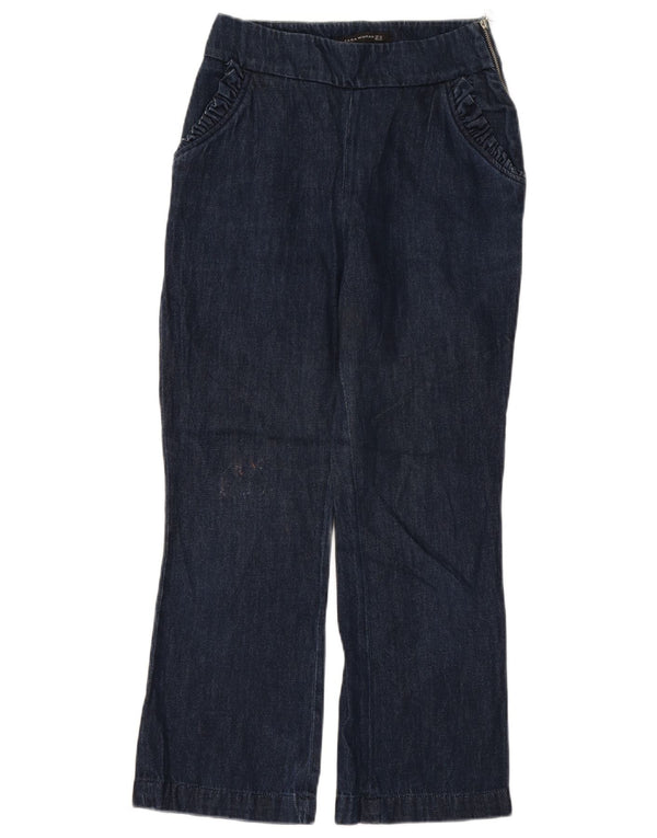 Blugi Zara Femei Bootcut XS W24 L26 Bleumarin