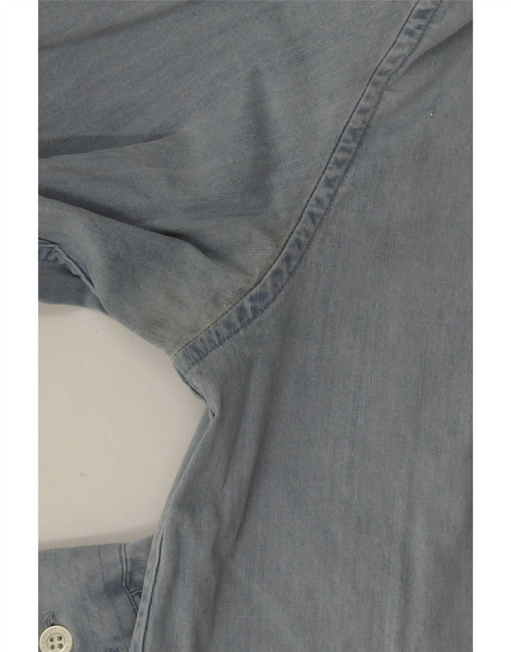 Cămașă pentru bărbați Lyle & Scott, bumbac albastru mediu