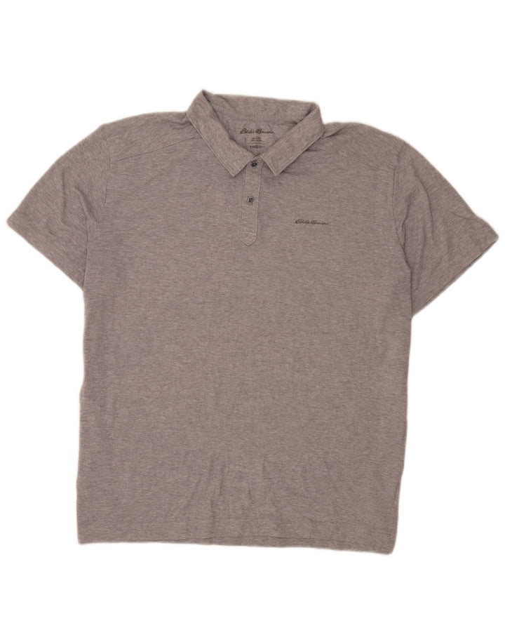 Cămașă polo cu mânecă scurtă pentru bărbați Eddie Bauer, 2XL, gri poliester