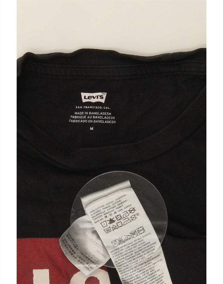 Tricou grafic pentru bărbați Levi's Top mediu negru bumbac