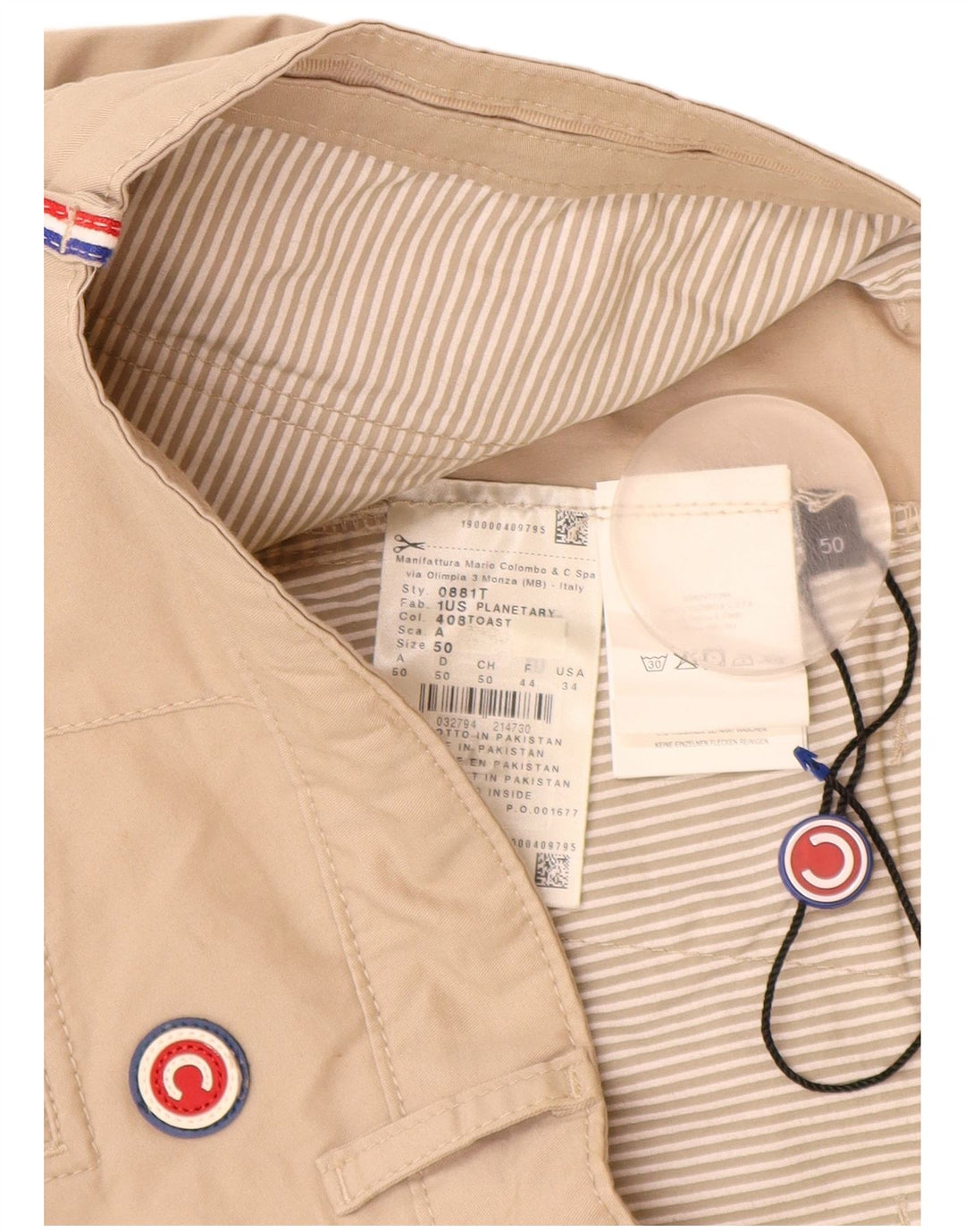 Pantaloni scurți cargo pentru bărbați COLMAR EU 50 Medium W38 Bej Bumbac