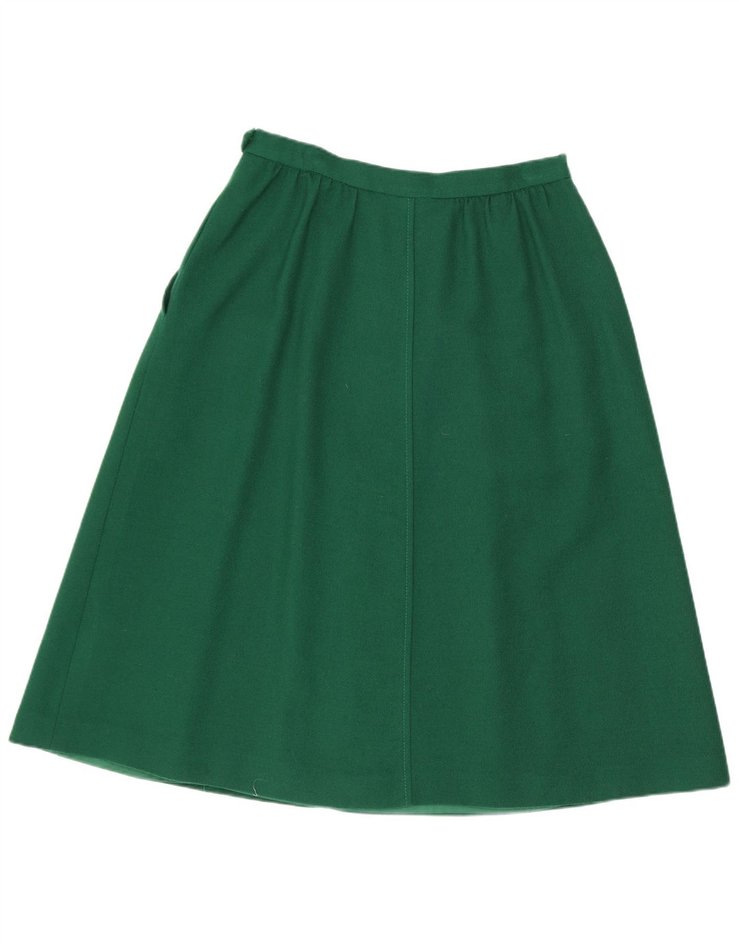 Fustă A-Line Jaeger pentru femei UK 14 Medium W26 Lână verde